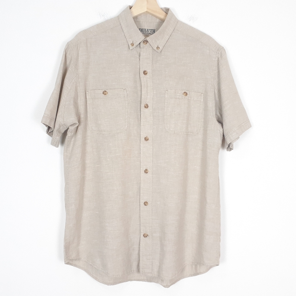 Duluth Trading Co Hemp Blend Button Down Shirt